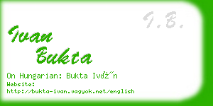 ivan bukta business card